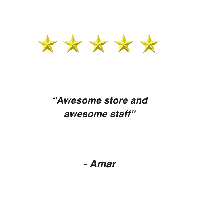 Five star review from Amar