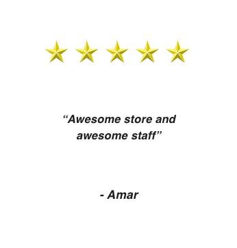 Five star review from Amar