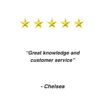 Five star review from Chelsea