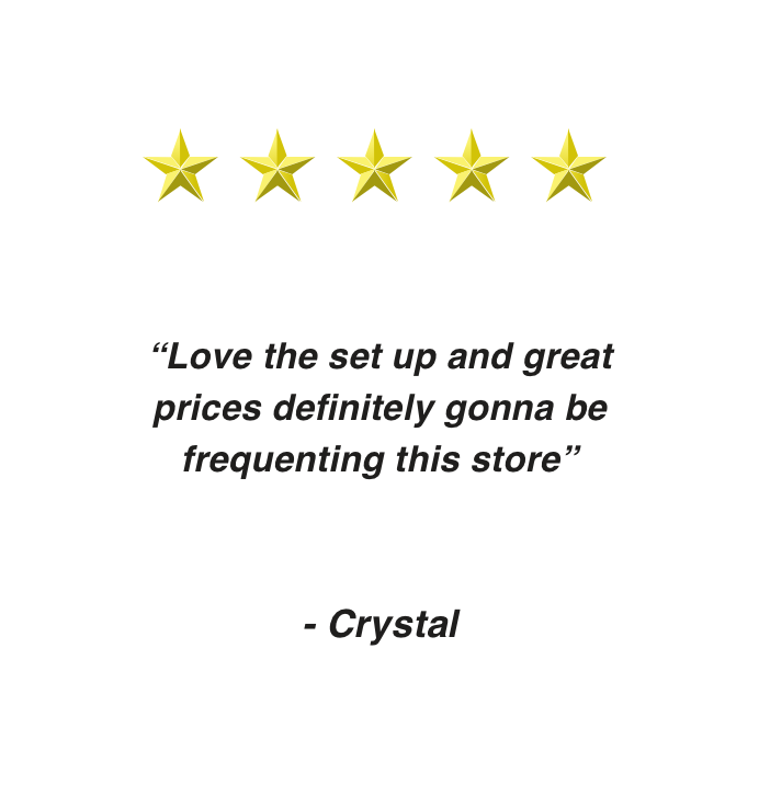 Five star review from Crystal